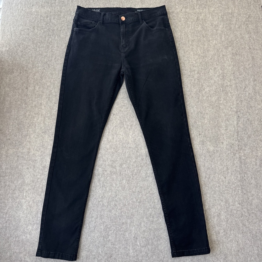 Mugsy Squid Inks Jeans Mens 34x34 Black Tapered Fit